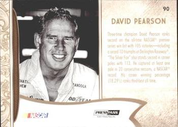 2011 Press Pass Fanfare #90 David Pearson Back