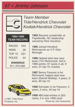 1991 Traks #67 Jimmy Johnson / Rick Hendrick Back