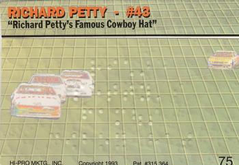 1993 Action Packed #75 Richard Petty Back