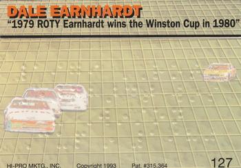 1993 Action Packed #127 Dale Earnhardt Back