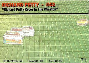 1993 Action Packed #71 Richard Petty Back