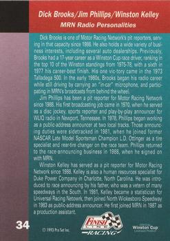 1993 Finish Line #34 Winston Kelley / Dick Brooks / Jim Phillips Back