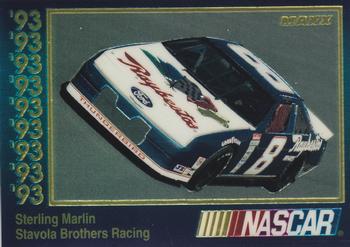 1993 Maxx Premier Plus #64 Sterling Marlin's Car Front