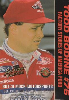 1994 Action Packed #134 Todd Bodine's Car Back