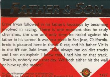 1994 Action Packed #197 Ernie Irvan Back