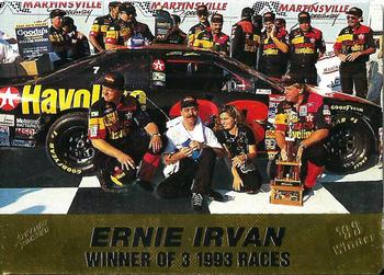 1994 Action Packed #34 Ernie Irvan w/Crew Front