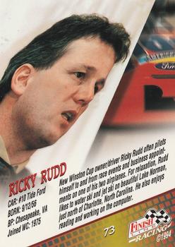 1994 Finish Line #73 Ricky Rudd Back