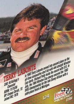 1994 Finish Line #124 Terry Labonte Back