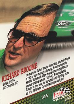 1994 Finish Line #146 Richard Broome Back