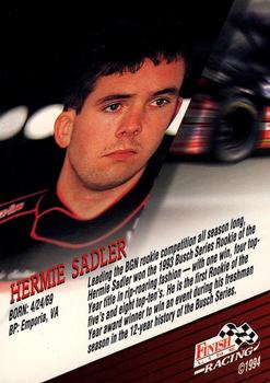1994 Finish Line #NNO Hermie Sadler Back