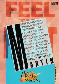 1994 Wheels High Gear #MMS1 Mark Martin Back