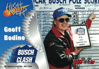 1994 Wheels High Gear #94 Geoff Bodine Back
