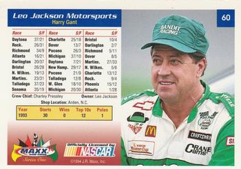 1994 Maxx #60 Leo Jackson Motorsports Back