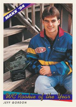 1994 Maxx #201 WC Rookie of the Year - Jeff Gordon Front