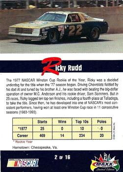 1994 Maxx - Rookies of the Year #2 Ricky Rudd Back