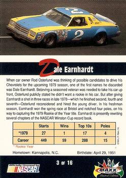 1994 Maxx - Rookies of the Year #3 Dale Earnhardt Back