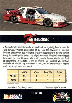 1994 Maxx - Rookies of the Year #10 Ken Bouchard Back