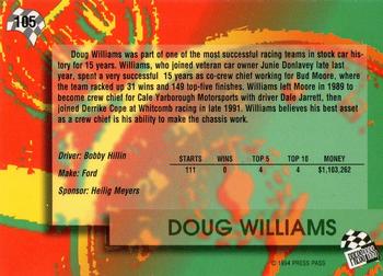 1994 Press Pass #105 Doug Williams Back