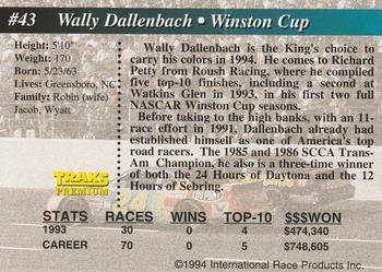 1994 Traks #43 Wally Dallenbach Back