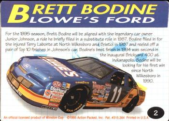 1995 Action Packed Winston Cup Preview #2 Brett Bodine Back
