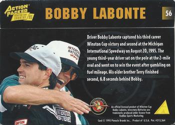 1995 Action Packed Winston Cup Country #56 Bobby Labonte / Joe Gibbs Back