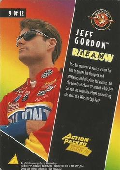 1995 Action Packed Winston Cup Country - Team Rainbow #9 Jeff Gordon's Helmet Back