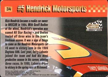 1995 Action Packed Winston Cup Stars #34 Terry Labonte's Car Back