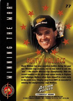 1995 Action Packed Winston Cup Stars #77 Rusty Wallace Back