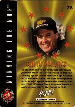 1995 Action Packed Winston Cup Stars #78 Rusty Wallace Back