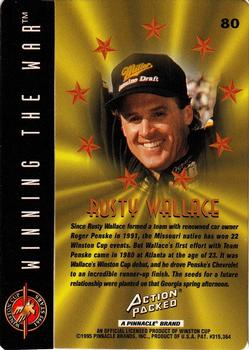 1995 Action Packed Winston Cup Stars #80 Rusty Wallace Back