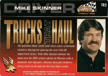 1995 Action Packed Winston Cup Stars - Trucks That Haul #TR5 Richard Childress' Truck Back