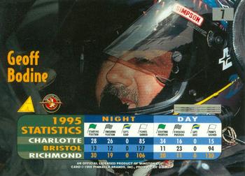 1995 Pinnacle Zenith #7 Geoff Bodine Back