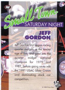 1995 Press Pass #102 Jeff Gordon Back