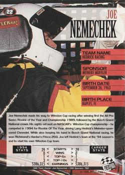 1995 Press Pass #22 Joe Nemechek Back