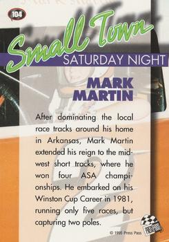 1995 Press Pass #104 Mark Martin Back