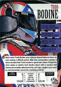 1995 Press Pass - Cup Chase #5 Todd Bodine Back