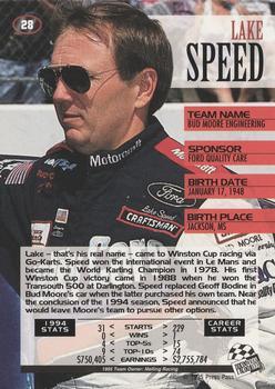 1995 Press Pass - Cup Chase #28 Lake Speed Back