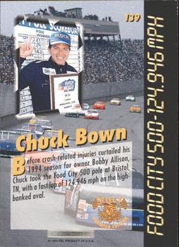 1995 Select #139 Chuck Bown Back