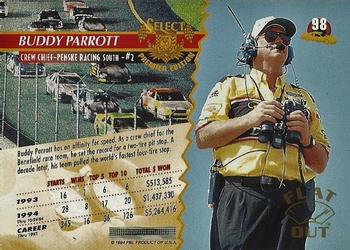 1995 Select - Flat Out #98 Buddy Parrott Back