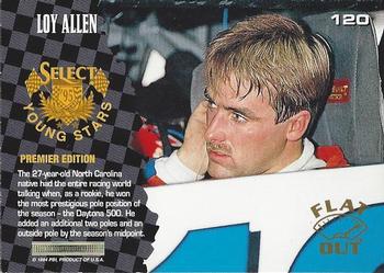 1995 Select - Flat Out #120 Loy Allen Back