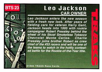 1995 Traks - Behind the Scenes Holofoil #BTS 23 Leo Jackson Back