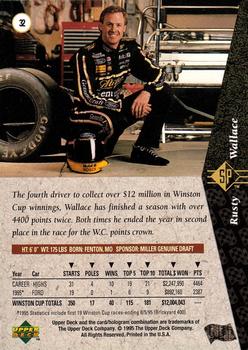 1995 SP #32 Rusty Wallace Back