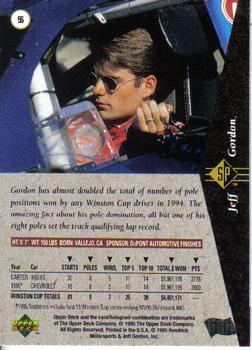 1995 SP #56 Jeff Gordon Back
