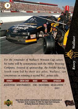 1995 SP #77 Rusty Wallace's Car Back