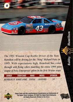 1995 SP #87 Bobby Hamilton's Car Back