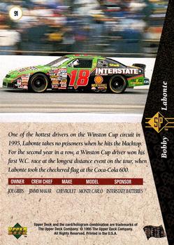 1995 SP #91 Bobby Labonte's Car Back