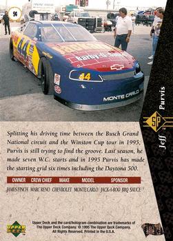 1995 SP #94 Jeff Purvis' Car Back