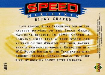 1995 SP - Speed Merchants #SM19 Ricky Craven Back