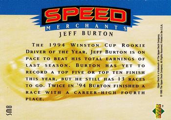 1995 SP - Speed Merchants #SM8 Jeff Burton Back
