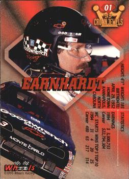 1995 Wheels Crown Jewels #01 Dale Earnhardt Back